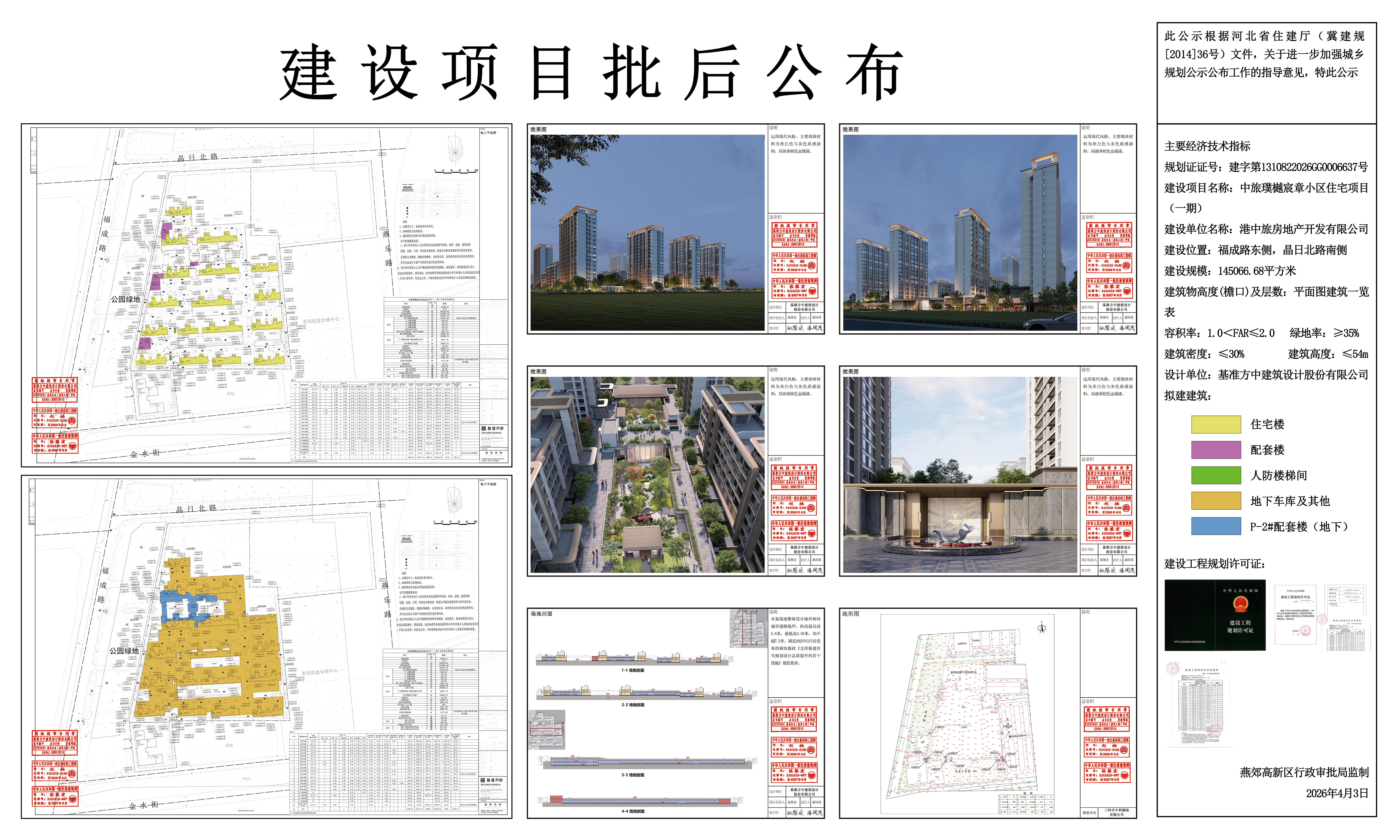 中旅璞樾宸章小区住宅项目（一期）规划设计方案批后公布